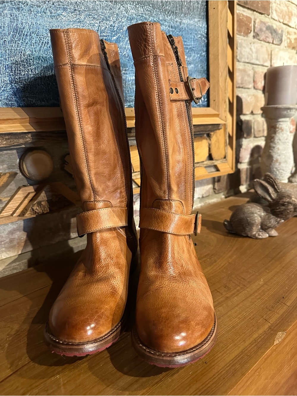 Bed Stu  Gogo Lug Genuine Leather  Boots (Size 7 US)